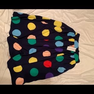 Polka dot midi skirt